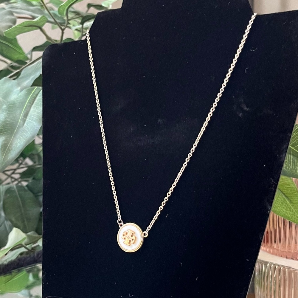 Tory Burch Gold Pendant Necklace